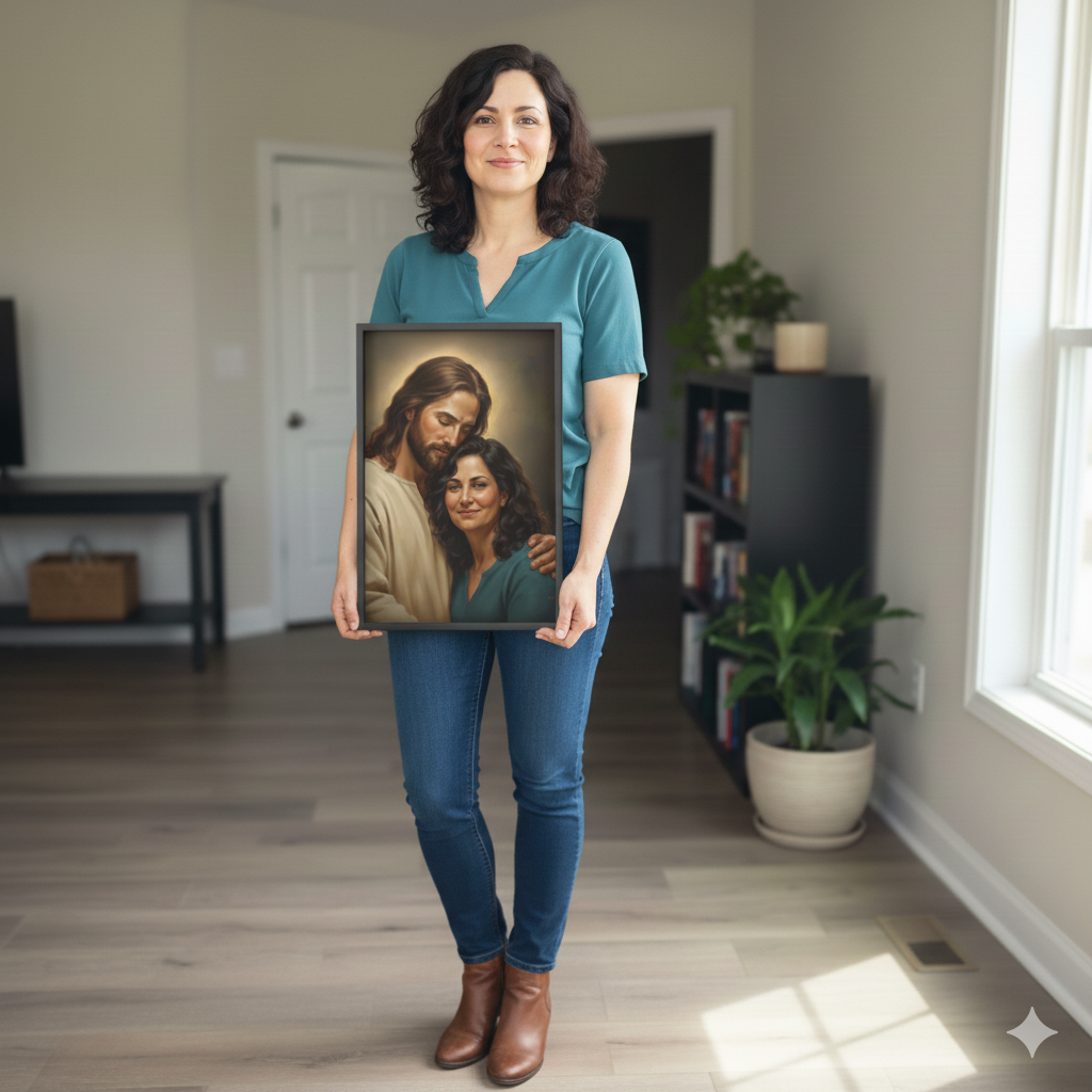 Never Alone: Your personalized Portrait with Jesus