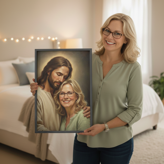 Never Alone: Your personalized Portrait with Jesus