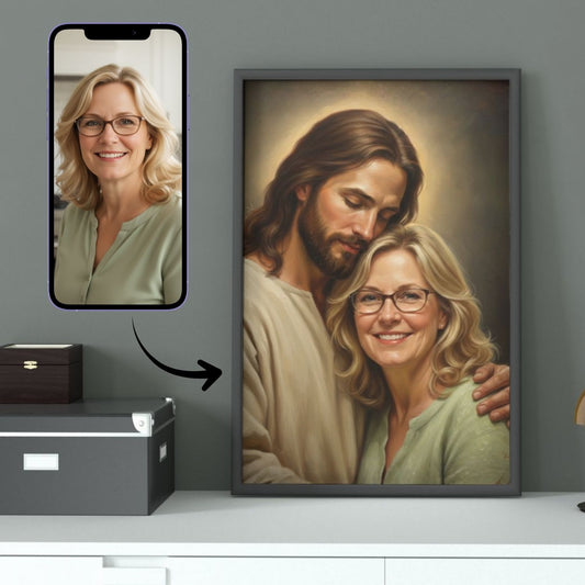 Never Alone: Your personalized Portrait with Jesus